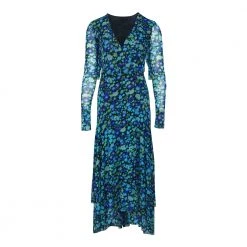 Ganni Wrap Dress Blue -Tilbud miinto Butikk unnamed file 894