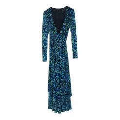 Ganni Wrap Dress Blue -Tilbud miinto Butikk unnamed file 895