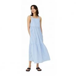 Lexington Leila Poplin Dress Blue